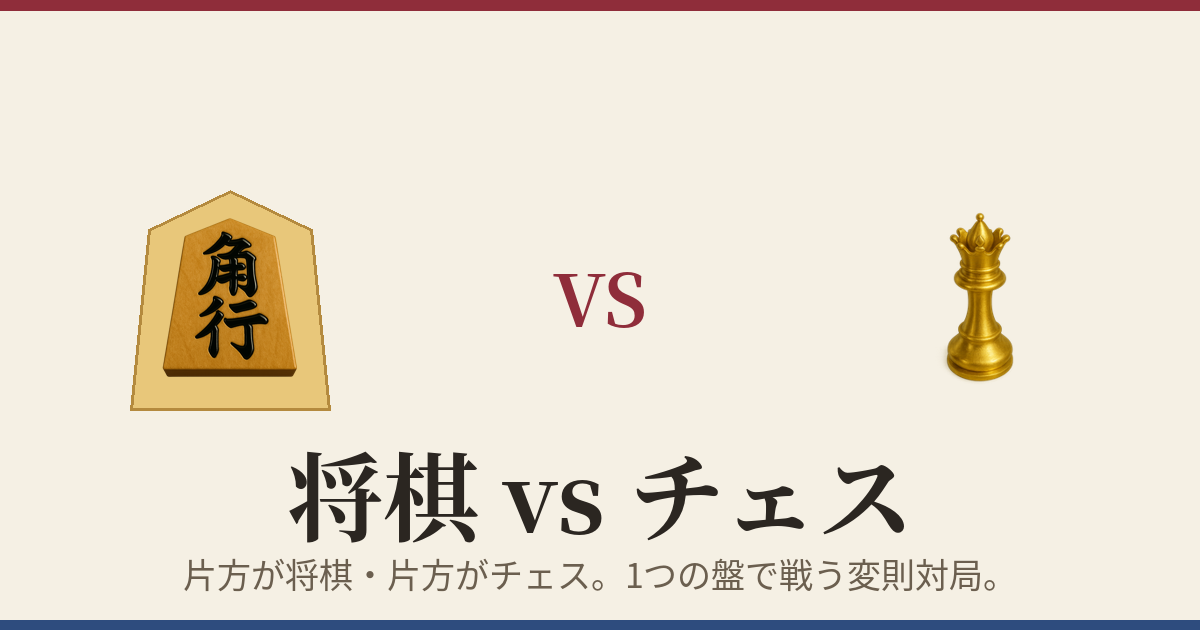 将棋 vs チェスの対局画面